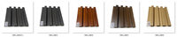 168cm Marbre Couleur Pvc Laminé Revêtement Mural Grain De Bois Pvc Cannelé Grand Mur Lambris Intérieur Wpc Mur Decking Louvre Panneau