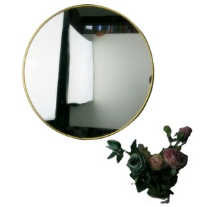 <span class=keywords><strong>Miroir</strong></span> mural décoratif moderne, verre rond, décoration de beauté moderne, bon marché, 1 pièce - Product Image 3