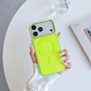 เคสโทรศัพท์แม่เหล็ก New Summer Ripples สำหรับ iPhone 18 17 Air 16 15 Pro Max  แบบกันกระแทก  ลายคลื่นสีสันสดใส  ขอบโลหะ  ป้องกันเลนส์  ฝาหลังกันกระแทก - Product Image 4