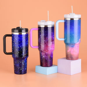 Botol Termos Tumbler Gaya Bohemian Anti Bocor Bebas BPA, Baja Anti Karat Vacuum Insulated 40oz Versi Baru - Product Image 6