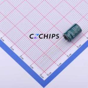 Condensateur électrolytique en aluminium TP2271VME127RB à montage traversant (THT), D8xL12mm 220uF 20% 35V 3.5mm - Product Image 1