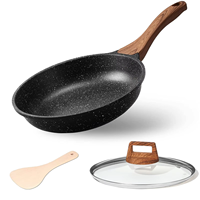 Ensemble de casseroles classiques en aluminium moulé de 7 pièces, revêtement antiadhésif, compatible induction, écologique, poêles à frire pour la cuisine