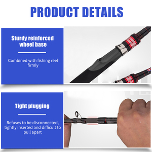 Caña de Pescar de Fibra de Carbono de Acción Rápida para Pesca de Carpas, Estilo Americano, para Pesca con Señuelos - Product Image 6