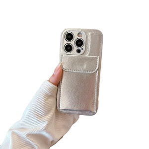 Funda para Teléfono Simple y Elegante con Diseño de Lichi, Ranura para Tarjetas, Soporte, Bolsillo para Tarjetas, Apta para Apple, Samsung y <span class=keywords><strong>Huawei</strong></span> - Product Image 1