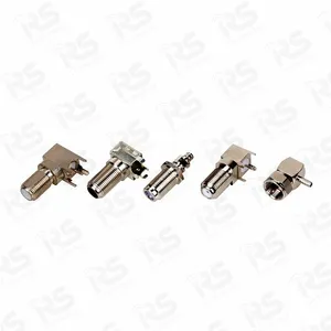 Conector coaxial RF F macho de compresión para RG58/RG59/RG6/RG11, conector niquelado