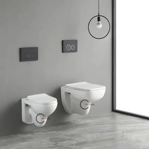 WC de salle de bain, toilettes à deux pièces, design moderne, sans bride, siphon en P, modèle occidental, siège de toilettes pour enfants, fabrication OEM - Product Image 5