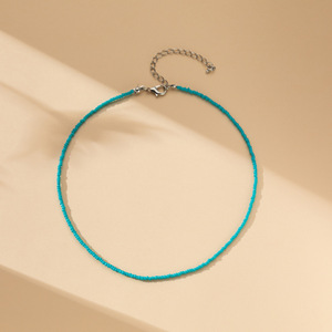 Moda estilo bohemio verano joyería decorativa hecha a mano collar de cuentas coloridas para mujeres niñas collar barato Venta caliente - Product Image 3