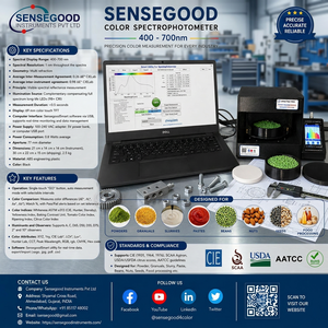 Espectrofotómetro de Color Portátil SENSEGOOD 400-700nm, Resolución de 1nm, Geometría de Refracción Múltiple, para Polvo, Granulados, Frijoles, Nueces, Semillas - Product Image 3