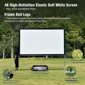 شاشات عرض محمولة للاستخدام الداخلي والخارجي مع حامل، بنسبة عرض إلى ارتفاع 16:9 عالي الدقة/16:10 عريض/4:<span class=keywords><strong>3</strong></span>، مقاس 92-200 بوصة، للعرض الأمامي/الخلفي، سريعة الطي - Product Image 5