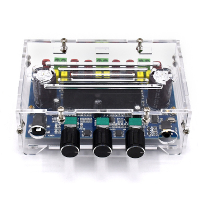 XH-A305K digital amplifier board TPA3116D2 BT 5.0 digital amplifier 2.1 channel with Shell