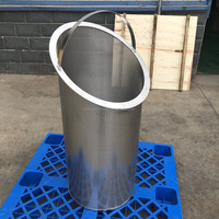 Tubo de filtro de malla de alambre de acero inoxidable de alta calidad, excelente para filtración de pozos de agua y fluidos.