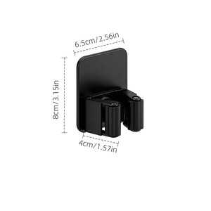Support multifonctionnel en acier inoxydable pour <span class=keywords><strong>balai</strong></span> et serpillière, idéal pour salle de bain et cuisine, avec clip de rangement - Product Image 1