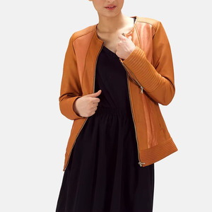 Veste imperméable en cuir de serpent pour femme, doublée de polaire, 100% cuir, écologique, respirante, nouveau style - Product Image 1