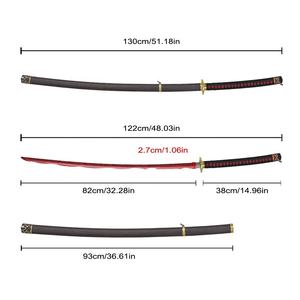 Espada <span class=keywords><strong>Katana</strong></span> Larga de Metal de 130 cm del Juego <span class=keywords><strong>Elden</strong></span> <span class=keywords><strong>Ring</strong></span>, Cuchilla 440ss Rivers of Blood, Espada Samurai Japonesa Real - Product Image 2