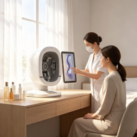 Détecteur de peau facial HD de bureau avec écran tactile et stockage de données cloud – Machine de diagnostic esthétique pour centre de beauté