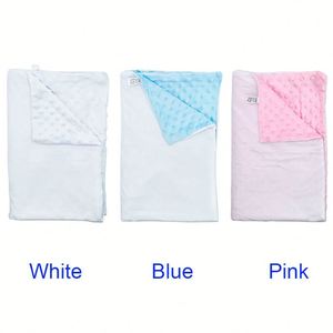 Couverture pour bébé en velours de haute qualité, sublimable, avec billes de massage, pour impression personnalisée - Product Image 1