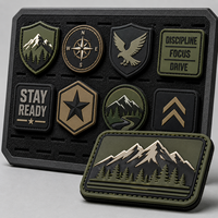 Patch Velcro PVC Personnalisé Imperméable Badge en Caoutchouc 3D avec Dos Auto-agrippant pour Équipement Tactique Fournisseur d'Usine OEM ODM Vente en Gros