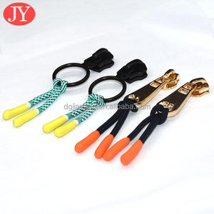 Cordon de traction de trempage sac <span class=keywords><strong>à</strong></span> dos extracteur de fermeture éclair curseur non verrouillable extrémités de cordon en Silicone Polyester sans nickel pour sacs <span class=keywords><strong>à</strong></span> vêtements Textile <span class=keywords><strong>à</strong></span> la maison - Product Image 2