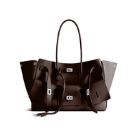 Sac à bandoulière grande capacité Explosions Premium Sense en PU, couleur unie, style luxe léger, sac fourre-tout tendance pour femme, design minimaliste