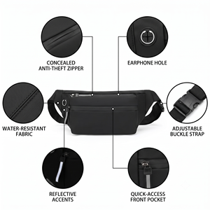 <span class=keywords><strong>Riñonera</strong></span> personalizada para <span class=keywords><strong>hombre</strong></span>, bandolera para correr al aire libre, correa ajustable, impermeable, bolsa <span class=keywords><strong>de</strong></span> pecho para senderismo, decoración con logotipo, <span class=keywords><strong>riñonera</strong></span> para <span class=keywords><strong>hombre</strong></span> - Product Image 2