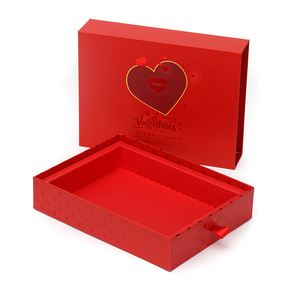 Custom Luxury Magnetic <b>red</b> Matt Lamination Paperboard Satin Insert Lined Gift <b>Box</b> Packaging with Satin Inside - Product Image 2