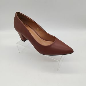 Comfortable <strong>Closed</strong> Pointed <strong>Toe</strong> <strong>Chunky</strong> Block <strong>Heel</strong> Pumps High <strong>Heels</strong> for Women Sexy Elegant Formal Work Office Ladies Dress Shoes - Product Image 2