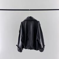 Manteau en cuir pour femme à col oversize, style classique, coupe-vent, double boutonnage, ceinture à la taille, style décontracté quotidien
