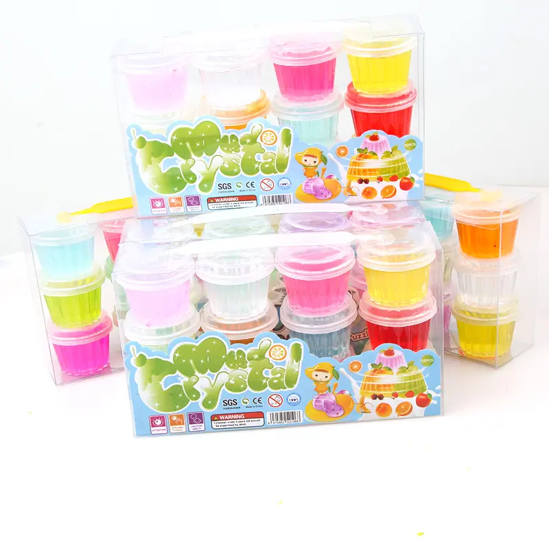 Pha Lê Màu Bùn 12 Màu Rõ Ràng Putty Nước Slime Làm Kit Set Kids Trong Suốt Jelly Clay