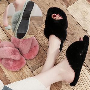 Zapatillas de Mujer con Punta Cerrada, Forradas de Piel Sintética Cálida, con Suela de TPR, Cómodas para el Hogar, Pantuflas de Felpa para Mujer - Product Image 4