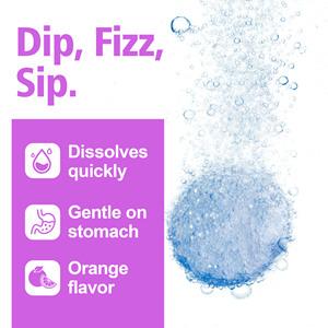 Comprimés effervescents de magnésium et zinc, saveur orange, 20 unités – Favorisent la fonction musculaire, la santé immunitaire et osseuse, et l'équilibre électrolytique - Product Image 4