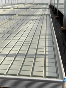 Bandeja de inundación hidropónica de invernadero grande con soporte de enrejado Mesa de reflujo e inundación para sistema de drenaje rodante de plantación - Product Image 5