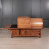 Table de spa électrique réglable en bois pour thérapie chiropratique thermique par traction lombaire moderne avec chauffage pour hôtel et sous-sol