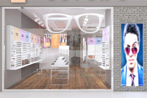 Professionale Nuovo Interni Infissi Negozio di Ottica Occhiali Da Sole di Visualizzazione Negozio di Sistema di Idee di Decorazione Design Ottico Negozio - Product Image 5