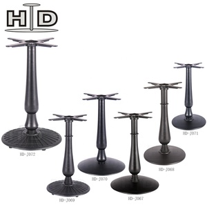 Hiện đại màu đen kim loại bàn ăn chân với hạt gỗ chi phí-hiệu quả thép rãnh bảng căn cứ cho căn hộ nhà hoặc thanh khách sạn - Product Image 5