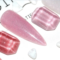 Gel de construction disco gel d'extension à paillettes sans gel de modélisation réfléchissant la chaleur UV LED soak off private label OEM nail supplies