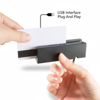 Lector de Tarjetas Magnéticas Externo USB Mini MSR100 de Effon con 3 Pistas, Compatible con POS y Control de Acceso VIP