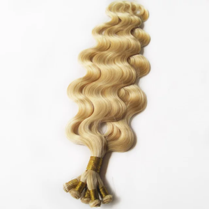 Jasmine Beauty Hand-tied Weft 100% Virgin Cuticle Aligned Human Hair Double Drawn Sew in Bead Weft Human Hair Extensions - Product Image 5
