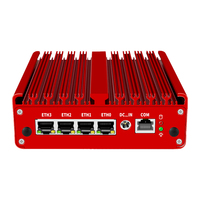 Mini PC Industrial Ddr4 Pfsense Intel Celeron 8Gb 4 Lan J4125 Sin Ventilador Linux Wins Win10 Win 11 Android 4G Wifi con Ranura para Tarjeta SIM