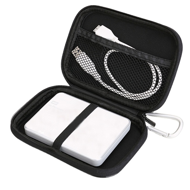 Portable Waterproof EVA Carrying Case for Hard Disk Drives Data Cable Storage Box Case