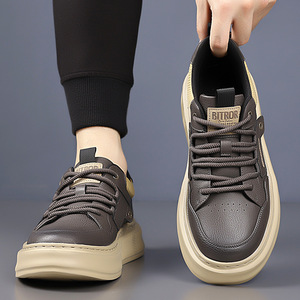 Zapatos Retro Chunky para Hombre, Punta Redonda, con Cordones, Forro de Malla Transpirable, Suela de Goma, Zapatillas Casuales de Moda Otoñal - Product Image 4