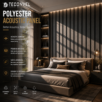 Panneaux acoustiques Akupanel écologiques et modernes, panneaux muraux insonorisants décoratifs en MDF pour le bureau, l'intérieur de la maison, personnalisables