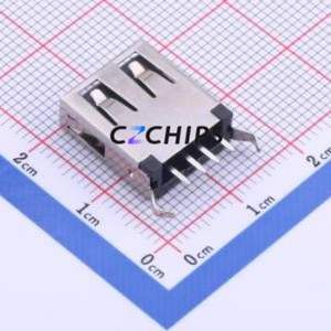 916-161A1028Y10201 USB Connector Through hole Component (THT) Connector Type-A USB 2.0 Female Through Hole - Product Image 2