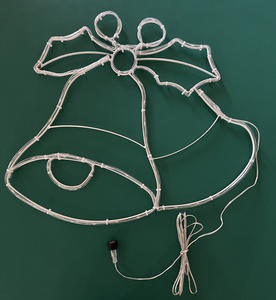 Anillo Navideño LED para Exteriores, Impermeable IP44, Marco Metálico, 58*50CM, Decoración Navideña, Figuras Decorativas, Luces de Cuerda - Product Image 2