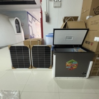 Réfrigérateur solaire OEM 289L grande capacité avec panneaux solaires et batteries, congélateur profond pour réfrigérateur domestique