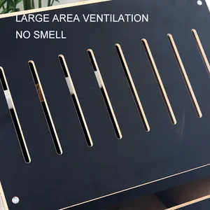 Bán Buôn Tùy Chỉnh Nhỏ Gỗ Trong Nhà Mèo Con Chó Nhà Crate Sang Trọng Acrylic Rắn Gỗ Con Chó Nhà Với Lồng - Product Image 4