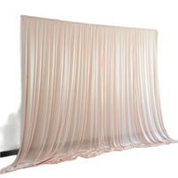 Rideaux de toile de fond de mariage personnalisés en usine, rideaux de scène pour événement de fête