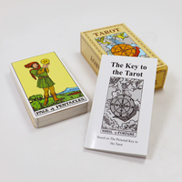 Vente en gros Europe et Amérique Classiques tTarot Impression personnalisée logo tarot cartes à jouer jeu de cartes avec guide