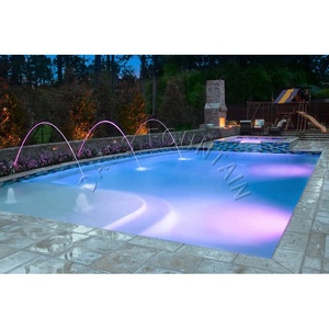 Fontaines à jets <span class=keywords><strong>d</strong></span>'<span class=keywords><strong>eau</strong></span> à flux laminaire continu avec lumières LED colorées en acier inoxydable 304 <span class=keywords><strong>pour</strong></span> l'extérieur, hôtels, parcs, étangs et piscines - Product Image 3