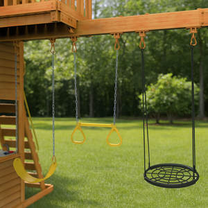 Aire de jeux extérieure pour enfants personnalisée, toboggan en bois, maison de jeu - Product Image 4