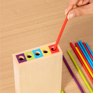 CPC EN71 bastoncini di legno <span class=keywords><strong>Montessori</strong></span> per bambini gioco di dadi-giocattolo divertente interattivo per il gioco genitore-bambino - Product Image 4